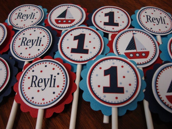 Nautical Cupcake Toppers Il_570xn