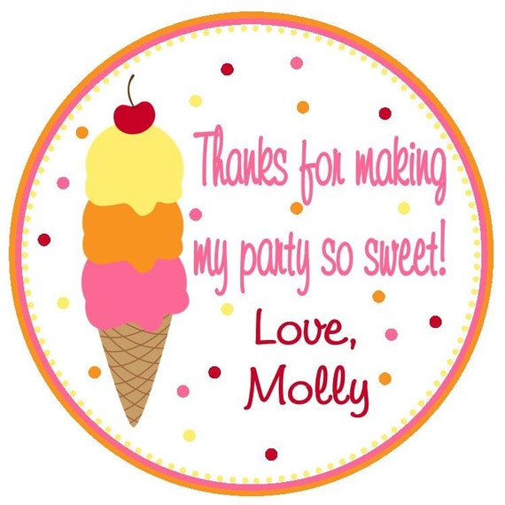 Ice Cream Party Favor Tags Il_570xn