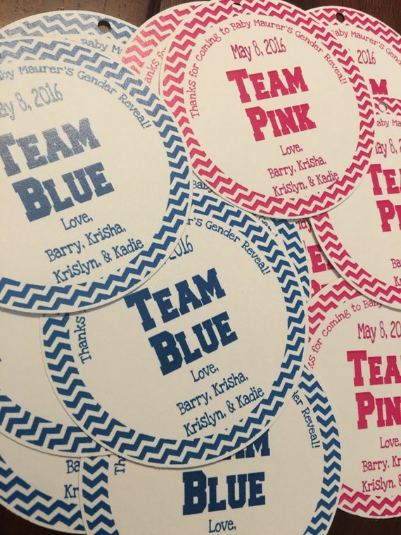 Team Pink and Team Blue Favor Tags Il_570xn