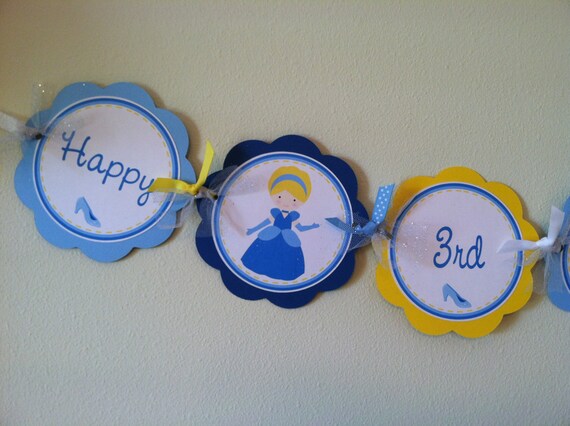 Princess Cinderella Inspired Word Banner Il_570xn