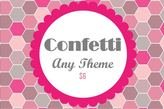 Table Confetti - ANY THEME from my shop Il_570xn