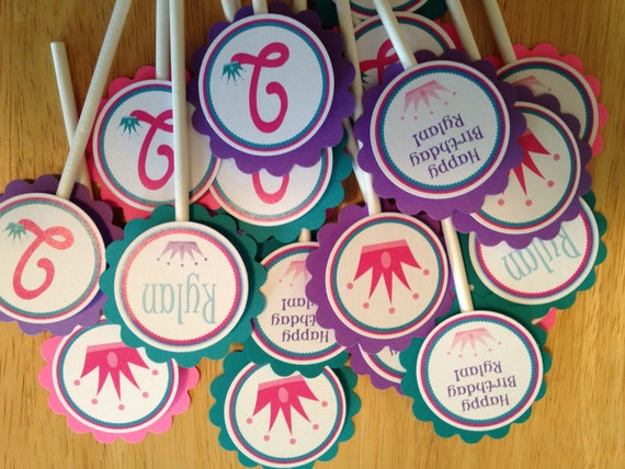 Princess Crown Cupcake Toppers Il_570xn