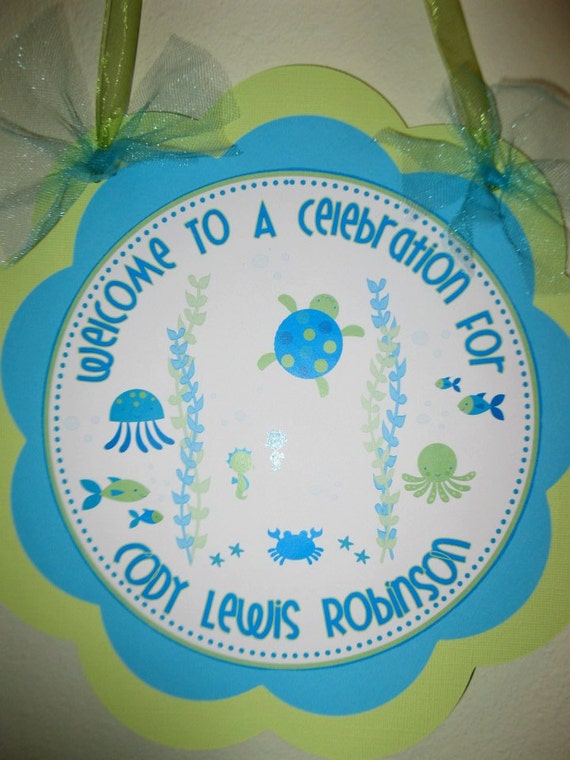 Under the Sea Door Sign Il_570xn