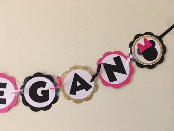 Minnie Mouse Name Banner Il_570xn