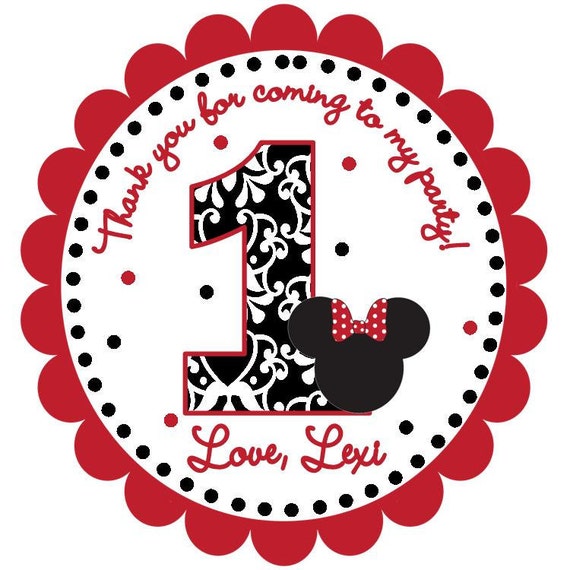 Traditional Minnie Mouse Inspired Favor Tags Il_570xn