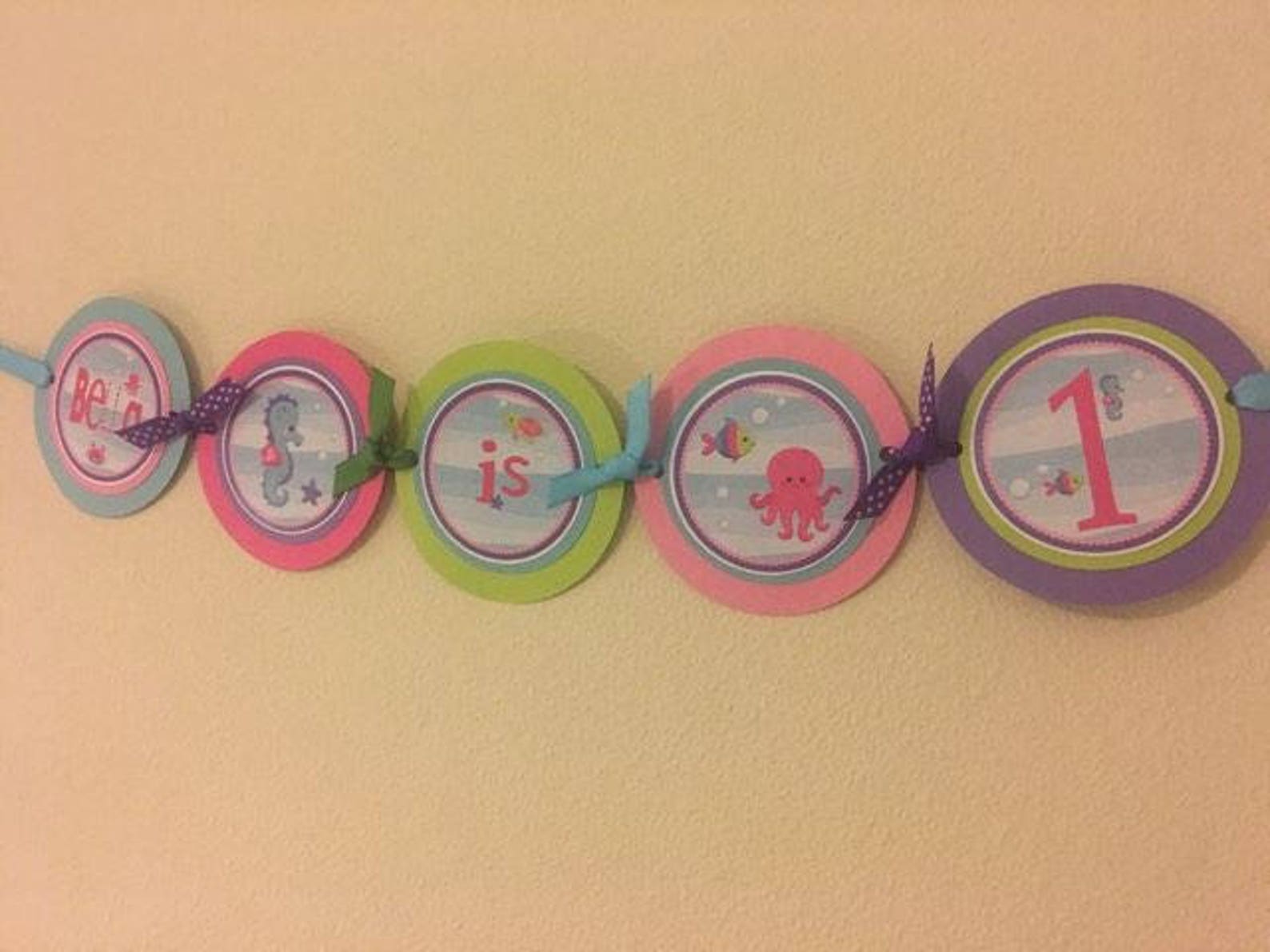 Under the Sea High Chair Banner Etsy