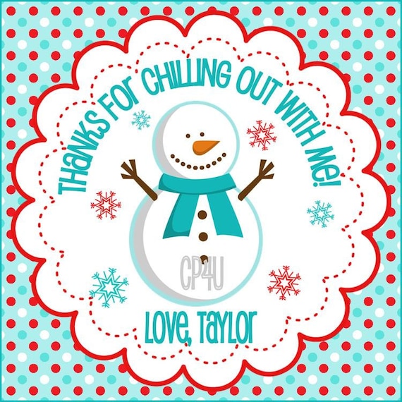 Snowman Winter ONEderland Favor Tags for Boys and Girls Il_570xn