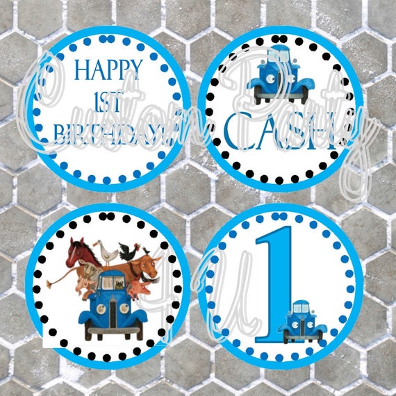 Little Blue Truck Cupcake Toppers Il_570xn