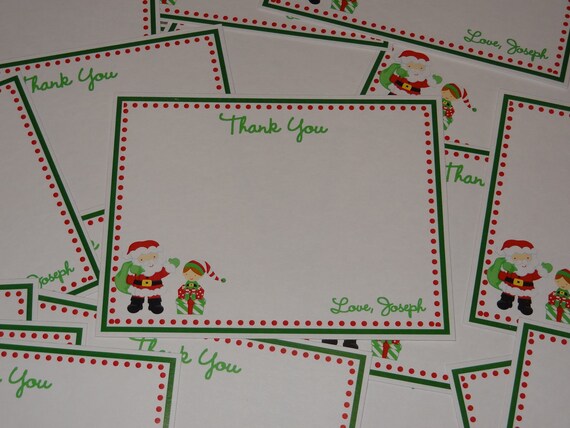 Christmas Party or Birthday Party Flat Thank You Cards Il_570xn