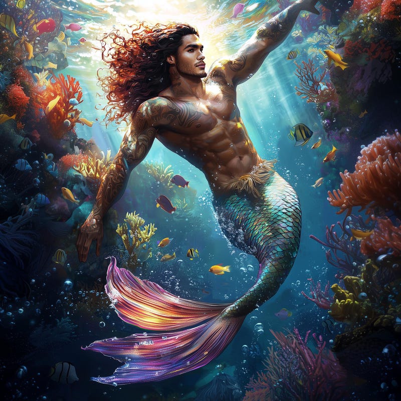 Merman Art - Etsy