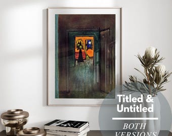The New Yorker Halloween Print | Vintage Fall Decor (Digital Download)