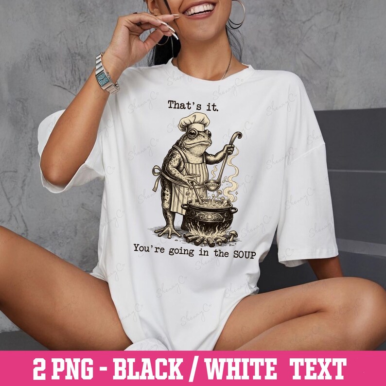 vintage aesthetic frog humor digital artwork