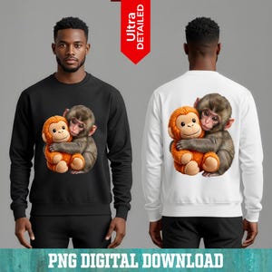 cute emotional monkey illustration