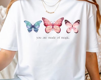 Butterfly Magic PNG, Aesthetic T-Shirt Sublimation Design (Digital Download)