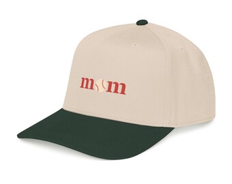 Baseball mom mid profile cap, Baseball Logo Hat Sport Mom Embroidered Style Hat