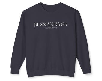 Russian River Camping Sweatshirt, Tent Forest Logo, Campfire Emblem, Sonoma County Memories, Bay Area Pride, Wine Country, Guerneville Local