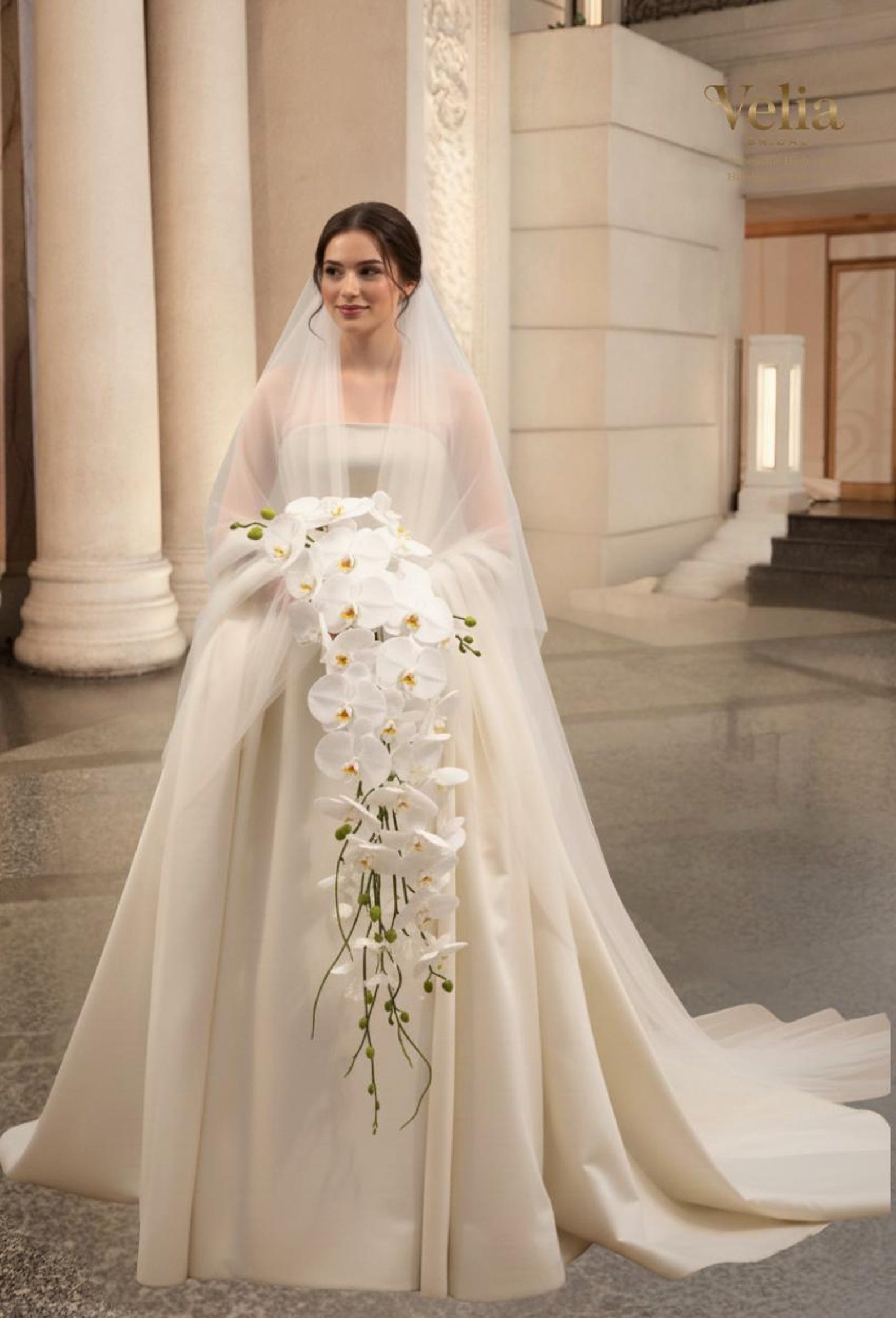Lace Bodice Off-Shoulder Floor-Length Gown Spa main image 1