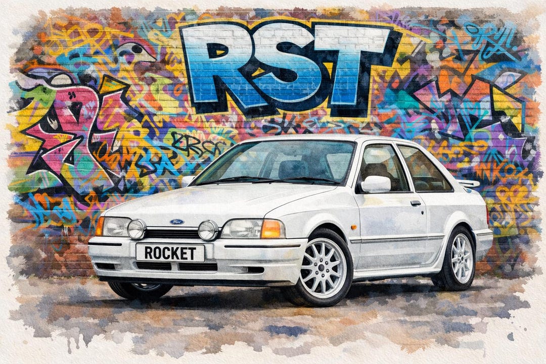 Retro Hot Hatch Car Poster Set | A2 Landscape Prints (digital Download ...