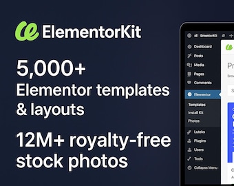 ElementorKit – Access Beautifully Designed Template Kits & Stock Photos for WordPress