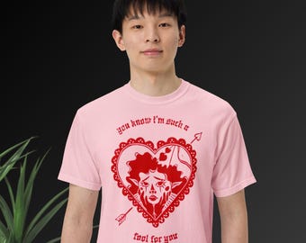 Fool For You Linocut-style T-shirt | unisex cotton