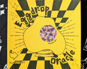 Eggdrop Oracle Scratch-off Fortune Card | Handmade Art From NC
