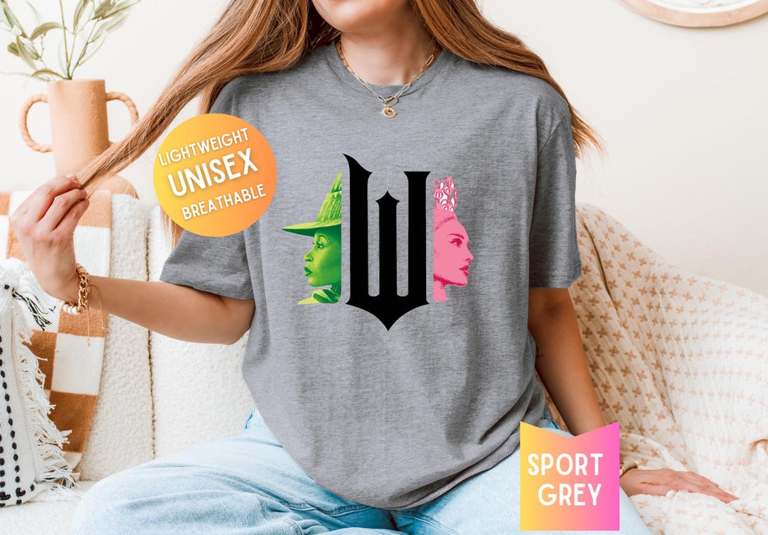 Wicked Elphaba Glinda T-shirt | Movie Graphic Tee - Etsy