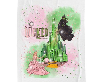 Wicked Movie Musical Velveteen Blanket: Cozy Theater Lover Gift