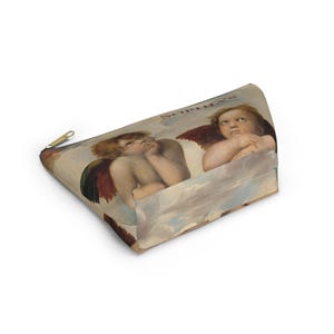 Personalized Angels Makeup Bag, Vintage Cherub Cosmetic Pouch, Cute Toiletry Bag, Coquette Aesthetic Travel Organizer, Gift for Her. NW610 Small