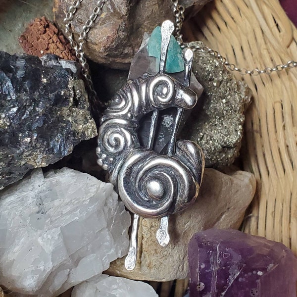 Silver Spiral Pendant