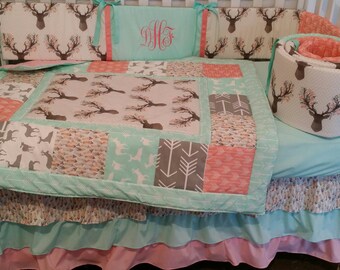 baby girl bedding sets etsy