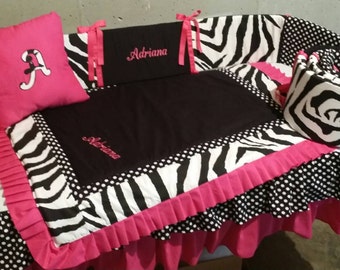 zebra crib sheet