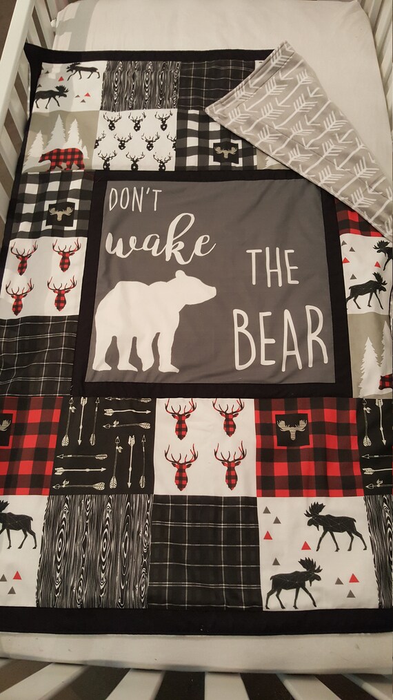 lumberjack crib bedding