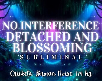 Detached, Unbothered, and Flourishing | 2 Hour Subliminal Affirmation Meditation | Mp3 Audio | Instant Download