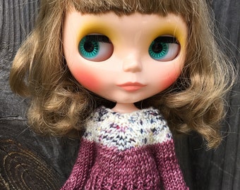 Knitting Pattern- V Sweater for Blythe