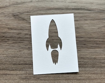 Rocket Ship Stencil PNG