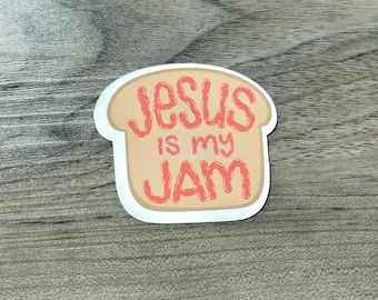Jesus is My Jam - Strawberry - Vinyl Sticker