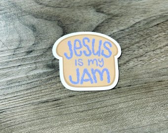 Jesus is My Jam - Grape - Vinyl Sticker