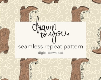 Let us walk in His ways - Seamless Repeat Pattern