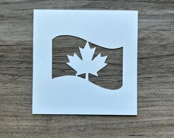 Canadian Flag Stencil PNG