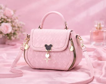 Bolso de mano de piel auténtica para mujer, bolso de hombro con lazo, bolso bandolera para uso diario y trabajo.