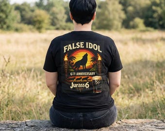 False Idol Wolf Sunset Tee | Tropical Tiki Torches, 6th Anniversary