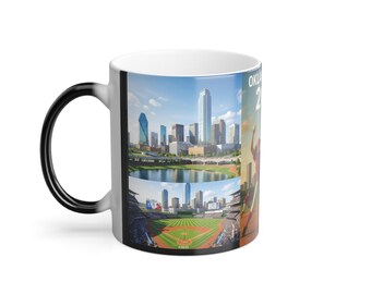 Softball Color Morphing Mug, 11oz
