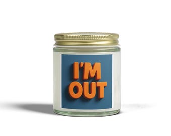 Scented Candles, Coconut Apricot Wax (4oz, 9oz)