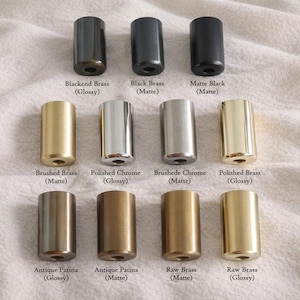 Brass Finish Sample Set – Patina, Brushed, Raw & Custom Finish