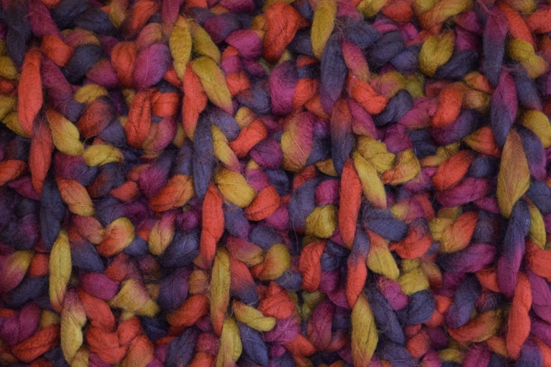 Jumbo crochet afghan in super soft yarn Etsy