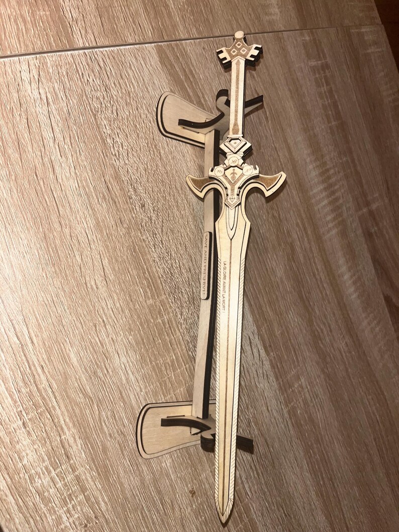 Decorative Sword Svg 3d | Wooden Laser Cut Puzzle Sword | Svg Dxf Pdf ...