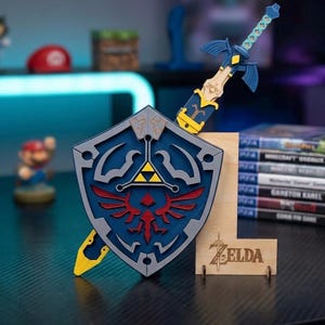 Hylian Shield Laser Cut Files | Legend of Zelda SVG Bundle | Glowforge LightBurn Ready | Cricut Silhouette CNC Digital Template