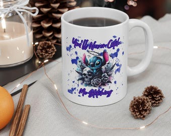 Stitch Ceramic Coffee Mug, Disney Fan Gift, Kid mug