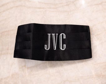 Fajín con monograma / Ropa formal para hombre / Boda / Formal / HOCO / Baile de graduación / Cotillón