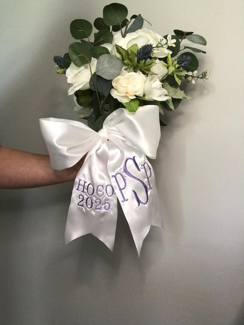 SATIN Monogram Ribbon - Prom/homecoming/hoco/school Dance - Etsy